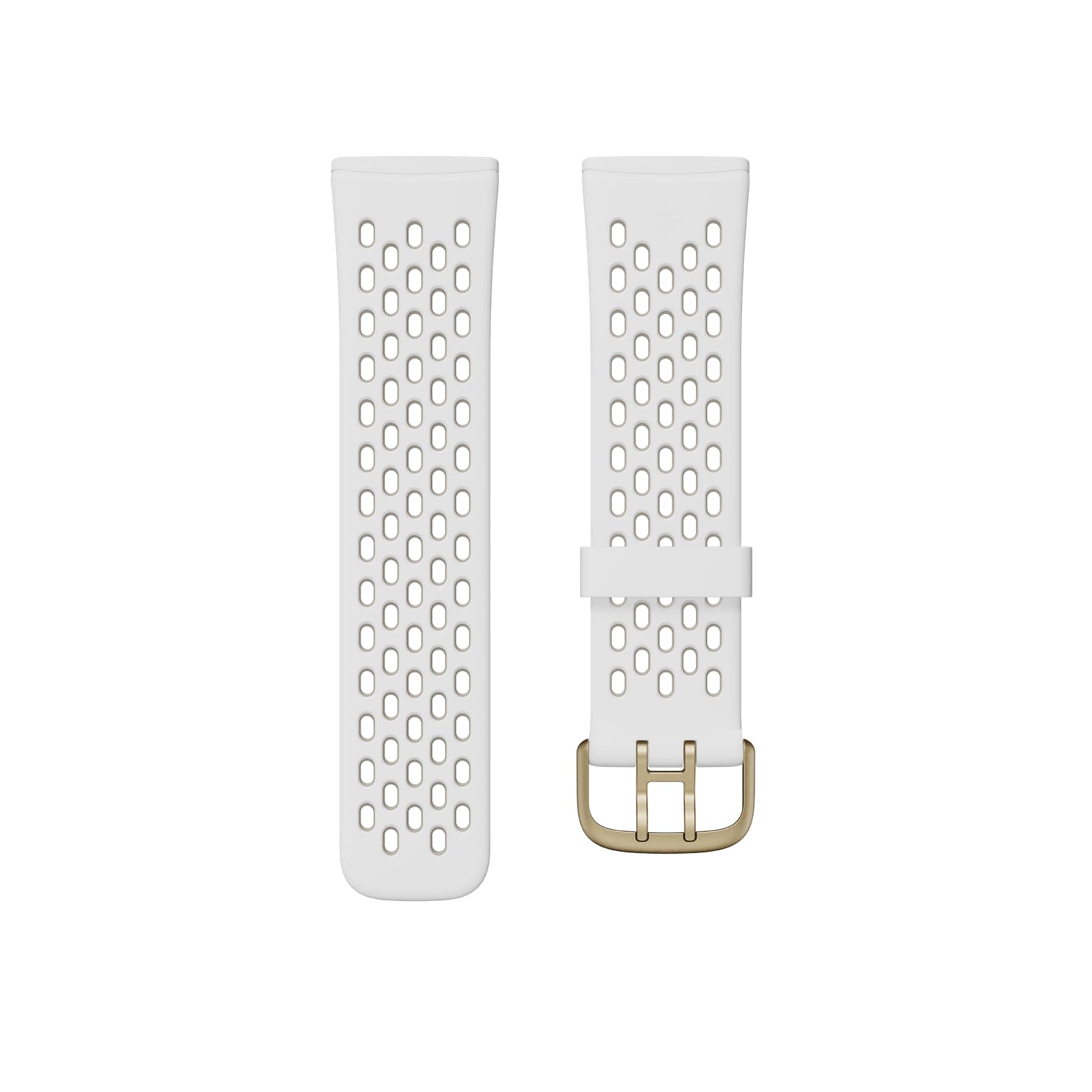 Fitbit - Sense Versa 3 Accessory Band, Sport, White/Lunar White, Small