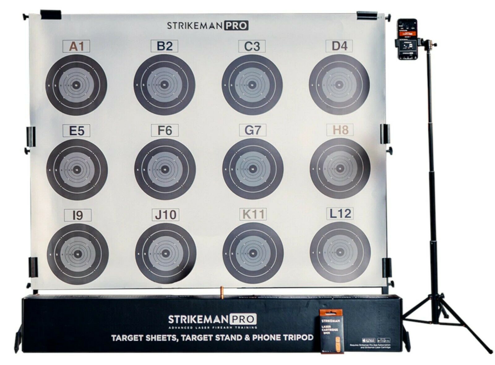 Strikeman - PRO Advanced Laser Cartridge Firearm Dry-Fire Training Kit with .308 Winchester Ammo Bullet & Downloadable App