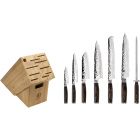 Shun Premier Brown Knife Block Set: 8 Piece Cutlery Set