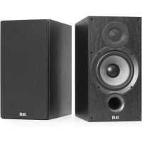 ELAC - Debut 2.0 6.5" Bookshelf Speakers with MDF Cabinets, Black 