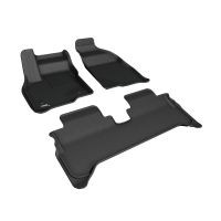 3D MAXpider - All-Weather Floor Mats for Chevrolet Bolt EV 2017-2022 Custom Fit Car Floor Liners, Kagu Series (1st & 2nd Row, Black)