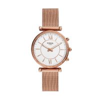 Fossil Women's Hybrid Smartwatch Carlie Rose Gold-Tone Stainless Steel